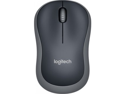 Logitech M185 nano/Kancelářská/Optická/1 000 DPI/Bezdrátová USB/Šedá