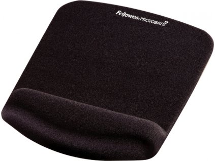 Podložka pod myš a zápěstí Fellowes PlushTouch černá