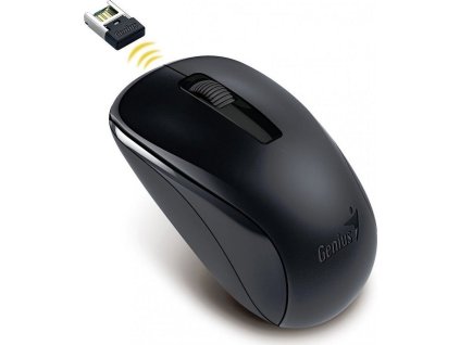 Genius NX-7005/Kancelářská/Optická/1 200 DPI/Bezdrátová USB/Černá