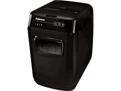 FELLOWES skartovač AutoMax 150 C/ křížový řez 4x38 mm/ objem koše 32 l/ stupeň utajení P-4 (důvěrné)/ černý