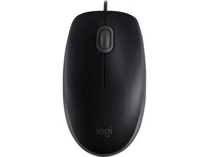 Logitech B110 Silent/Kancelářská/Optická/1 000 DPI/Drátová USB/Černá