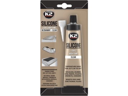 K2 SILICONE CLEAR 85 g - vysokoteplotní čirý silikon