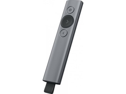Logitech prezentér SPOTLIGHT PLUS/ bezdrátový/ Bluetooth/ šedý