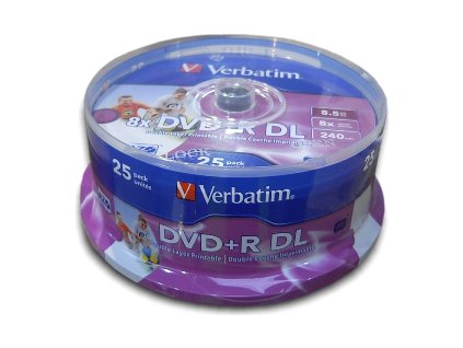 VERBATIM DVD+R(25-Pack)Spindl/DoubleLayer/8,5GB