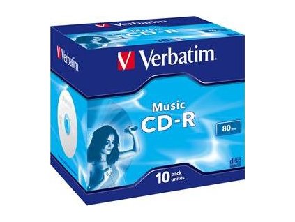 VERBATIM CD-R(10-pack)AudioLiveit!/Color/Jewel/80m