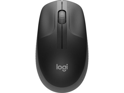 Logitech M190/Kancelářská/Optická/1 000 DPI/Bezdrátová USB/Černá