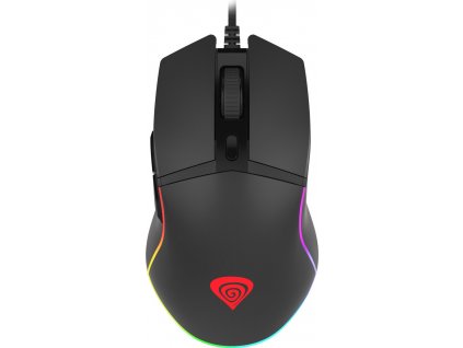 Genesis herní optická myš KRYPTON 220/RGB/6400 DPI/Herní/Optická/6 000 DPI/Drátová USB/Černá