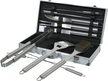 Grilovací nářadí sada 11 ks ALU kufřík