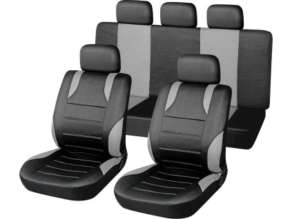 Potahy sedadel sada 9ks SPORT šedé AIRBAG
