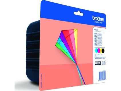 BROTHER inkoustová náplň LC-223VALBP/ multipack/ Černá + tři barvy/ 4x 550 stran