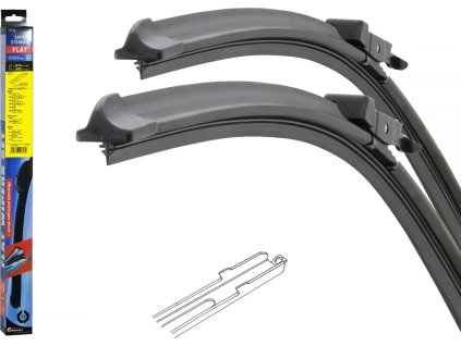 Stěrače FLAT SET (SLOT) 610+580mm
