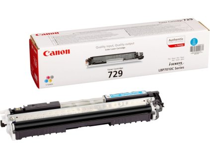 Canon originální toner CRG-729C/ LBP-7010/ LBP-7018/ 1000 stran/ azurový