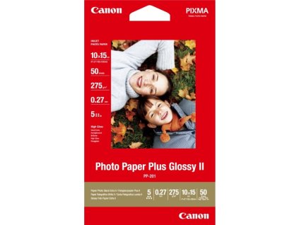 Canon PP-201, 10x15cm fotopapír lesklý, 50ks, 275g