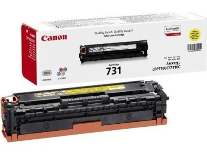 Canon originální toner CRG-731Y/ LBP-7100/ 7110/ 1500 stran/ Žlutá