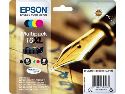 Epson inkoustová náplň/ T1636/ 16XL Multipack Series 'Pen and Crossword'/ 4x barvy