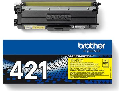 TN 421Y Toner Carton Top s