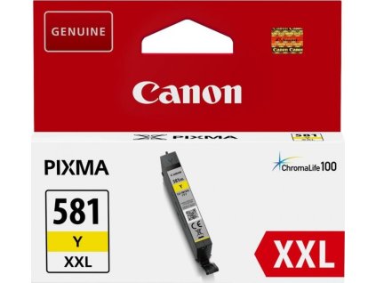 Canon inkoustová náplň CLI-581XXL/ žlutá/ 11,7 ml