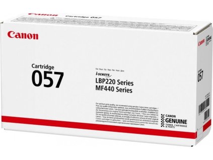 Canon originální toner CRG-057 BK (černý, 3100str) pro Canon LBP228, LBP226, LBP223, MF449, MF446, MF445, MF443