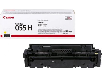 Canon originální toner CRG-055HY (žlutý, 5900str.) pro Canon MF742Cdw, MF744Cdw, MF746Cx, LBP663Cdw, LBP664Cx