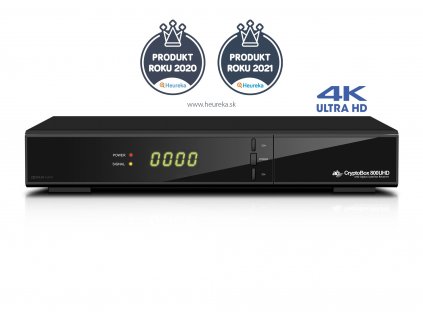 AB DVB-S2/S2X set-top-box CryptoBox 800UHD/ 4K UHD/ H.265/HEVC/ čtečka karet/ HDMI/ 2x USB/ AV/ LAN/ PVR/ EPG/ Timeshift