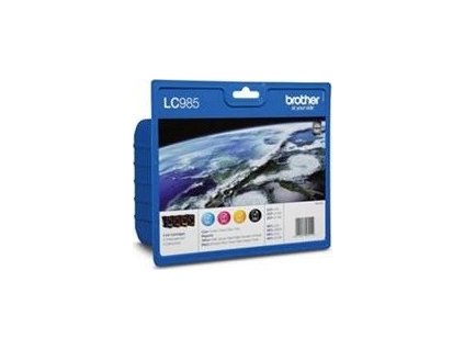 BROTHER inkoustová náplň LC-985 VALBP/ multipack/ Černá + tři barvy