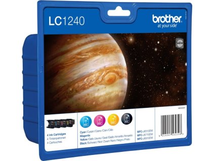 BROTHER inkoustová náplň LC-1240VALBP/ multipack/ Černá + tři barvy