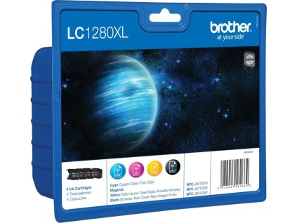 BROTHER inkoustová náplň LC-1280XLVALBP/ multipack/ Černá + tři barvy