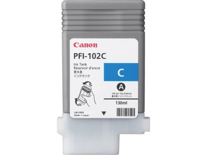 Canon  Zásobník inkoustu PFI-102C/ iPF-500/ 6x0/ 7xx/ LP-xxx/ azurový