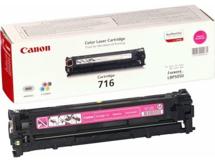 Canon originální toner CRG-716M/ LBP-5050/ MF-80x0/ 1500 stran/ Purpurový