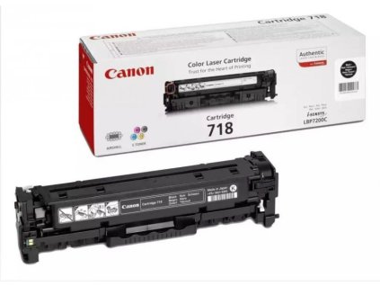Canon originální toner CRG-718BK/ LBP-7200/ 7660/ 7680/ MF-80x0/ MF724/ 3500 stran/ Černý
