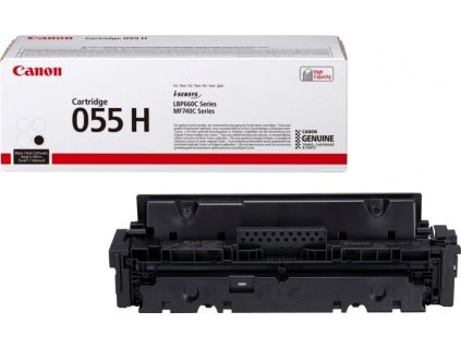 Canon originální toner CRG-055HBk (černý, 7600str.) pro Canon MF742Cdw, MF744Cdw, MF746Cx, LBP663Cdw, LBP664Cx