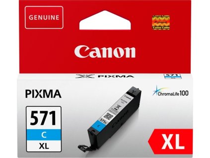 Canon inkoustová náplň CLI-571C/ XL azurová