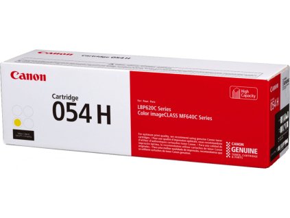 Canon originální toner CRG-054H Y, žlutý, 2300str., 3025C002, high capacity, Canon i-SENSYS LBP621Cw, 623Cdw, MF641Cw,
