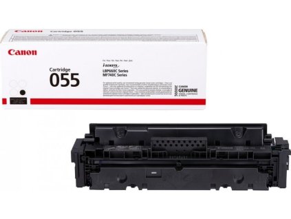 Canon originální toner CRG-055Bk (černý, 2300str.) pro Canon MF742Cdw, MF744Cdw, MF746Cx, LBP663Cdw, LBP664Cx