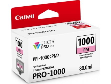 Canon inkoustová náplň PFI-1000 (photo magenta, 80ml) pro Canon imagePROGRAF PRO-1000