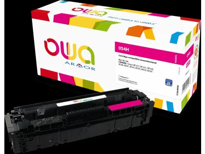 OWA Armor toner kompatibilní s Canon CRG-054H M, 2300st, červená/magenta