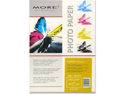 Armor fotopapír Exclusive 260g ink glossy 20xA4