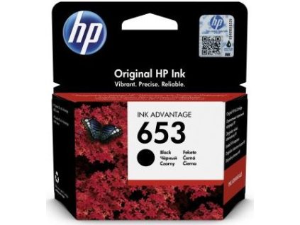 HP 653 černá inkoustová náplň (3YM75AE)