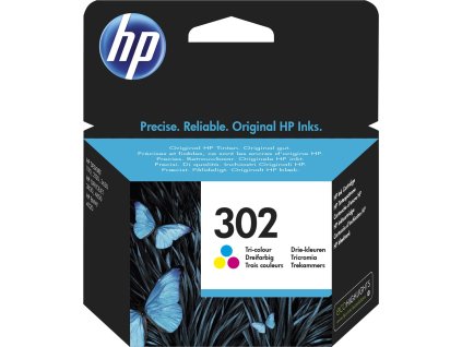 HP 302 3barevná kazeta, F6U65AE