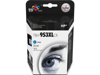 Ink. kazeta TB kompat. s HP OJ 8710, Cyan, ref