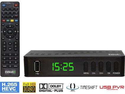 EVOLVEO Alpha T2, HD DVB-T2 H.265/HEVC rekordér