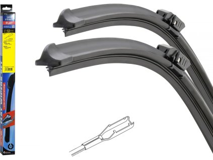 Stěrače FLAT SET (TALON) 610+450mm