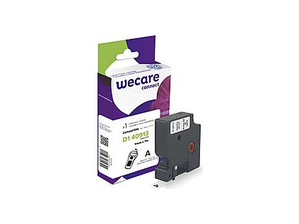 WECARE ARMOR páska kompatibilní s DYMO S0720680,Black/White,9mm*7m