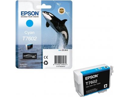 Epson inkoustová náplň/ C13T76024010/ Cyan