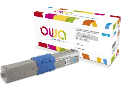 OWA Armor toner kompatibilní s OKI 44469724, 5000st, modrá/cyan