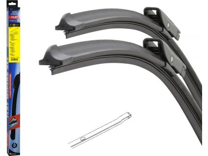 Stěrače FLAT SET (BOLT) 660+480mm