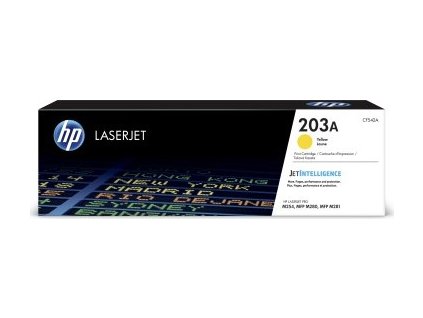 HP 203A Yellow Original LJ Toner Cartridge, CF542A