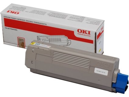 OKI originál tonerová kazeta 44315305/ C610/ 6000 stran/ Žlutá
