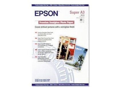 EPSON A3+, Premium Semigloss Photo Paper (20listů)