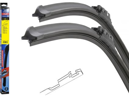 Stěrače FLAT SET (BONE) 550+550mm